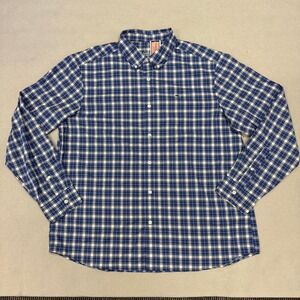 Vineyard Vines Mens XL Performance Classic Fit Whale Shirt Blue Plaid NWT